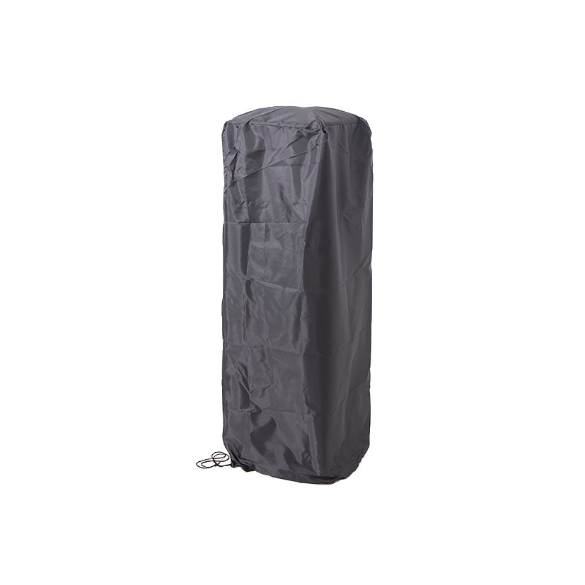 Funda protectora negra de tela Oxford para estufa de gas exterior Fácula Zenit con cierre de cordón.