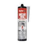 Adhesivo Fischer Anclaje Total Gris 290ml pegado rápido 3 segundos para interior y exterior