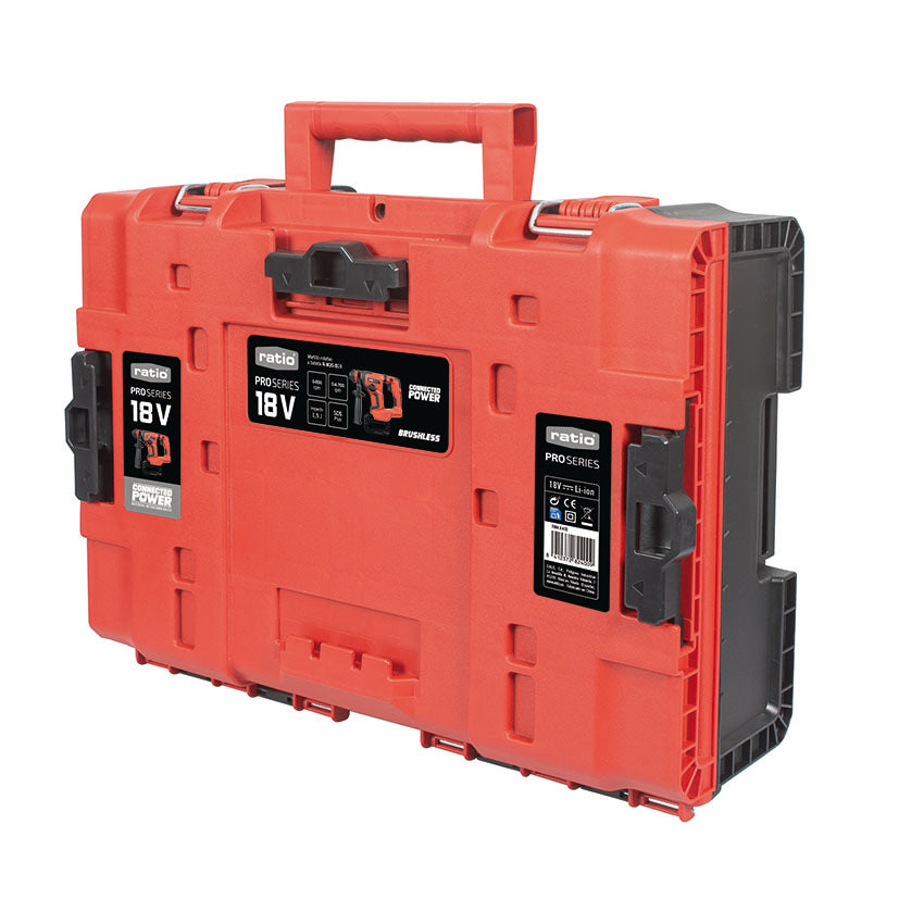 Maletín de transporte profesional para martillo rotativo y accesorios RATIO ProSeries 18V.