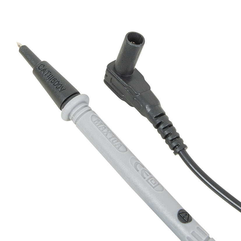 Detalle de la punta de prueba y cable conector de seguridad para el comprobador de tensión RATIO.