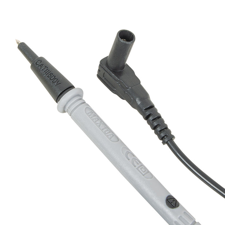 Detalle de la punta de prueba y cable conector de seguridad para el comprobador de tensión RATIO.