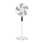 Ventilador de pie HABITEX VPM40 blanco con 5 aspas y base redonda estable