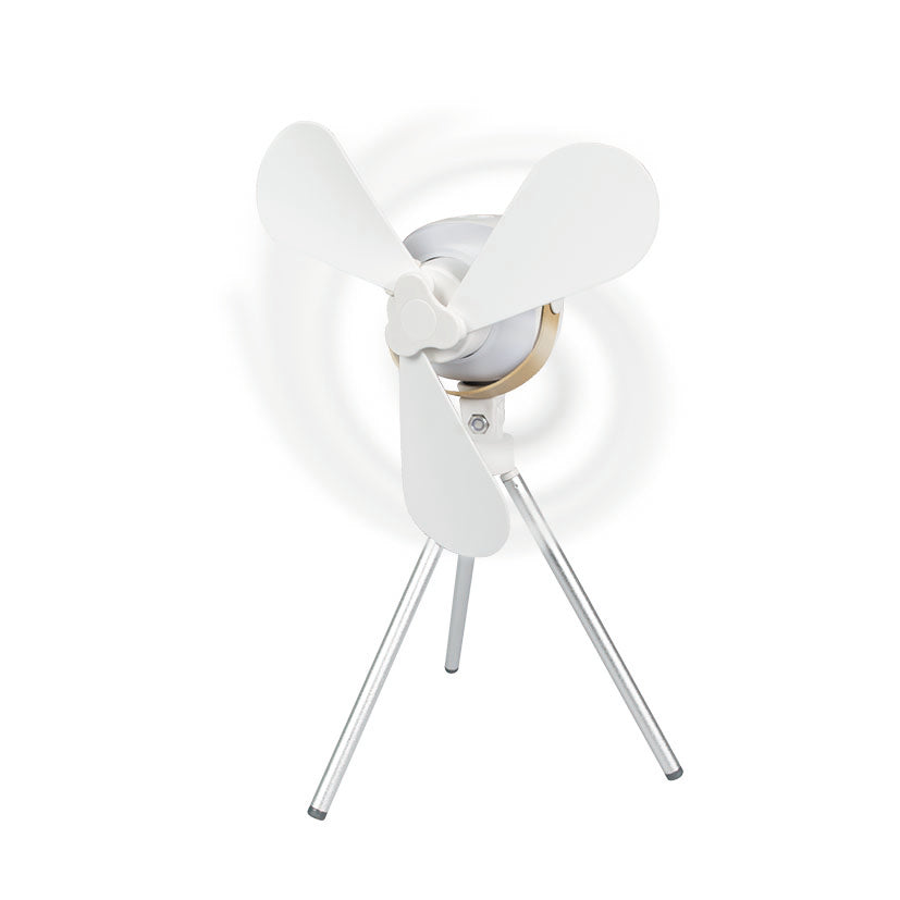 Ventilador Habitex V20 montado sobre trípode metálico para uso de sobremesa