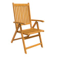 Silla Plegable de Madera Acacia Mediterráneo - 5 Posiciones