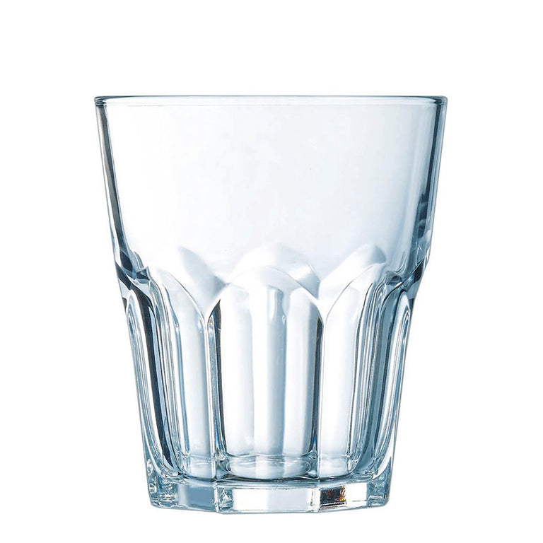 Vaso de cristal alto Luminarc New America con diseño facetado