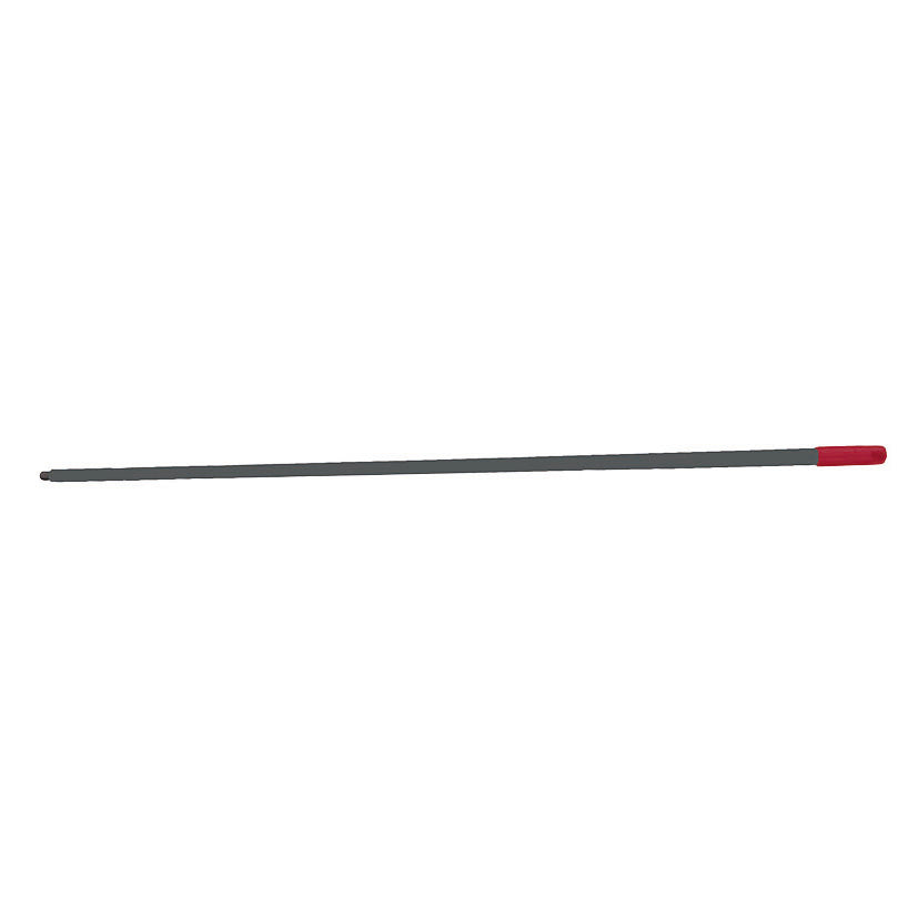 Palo para fregona HABITEX Rex gris oscuro de 140 cm con detalle en rojo