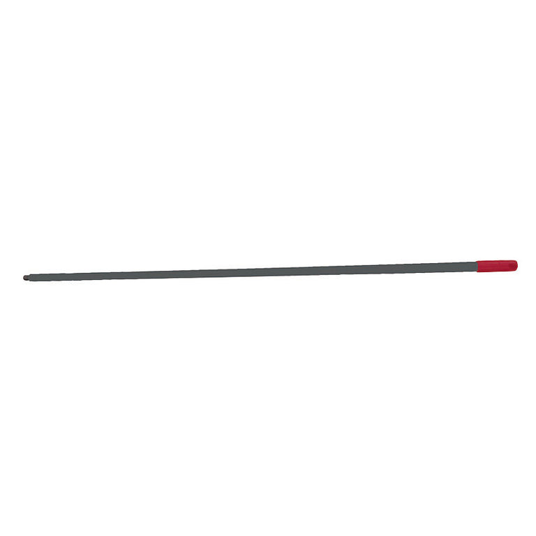 Palo para fregona HABITEX Rex gris oscuro de 140 cm con detalle en rojo