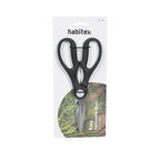 Embalaje de la tijera de cocina HABITEX Easy 20 cm destacando su hoja de acero inoxidable y diseño ergonómico.