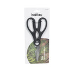 Embalaje de la tijera de cocina HABITEX Easy 20 cm destacando su hoja de acero inoxidable y diseño ergonómico.