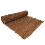 Rollo de brezo natural LISTA para ocultación de jardín con tejido de alambre de acero.