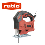 Sierra caladora RATIO R-SC500S de 500W con empuñadura ergonómica y base de aluminio