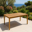 Mesa de Jardín LEVU Madera de Acacia 160x90cm - 8 Plazas