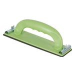 Lijadora de mano VALLÉS verde con mango ergonómico y pinzas de sujeción metálicas