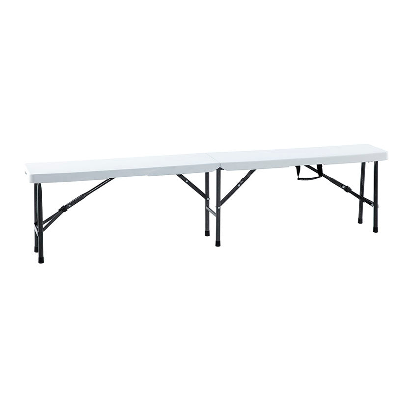 Banco plegable alargado de 180 cm para camping o eventos exteriores