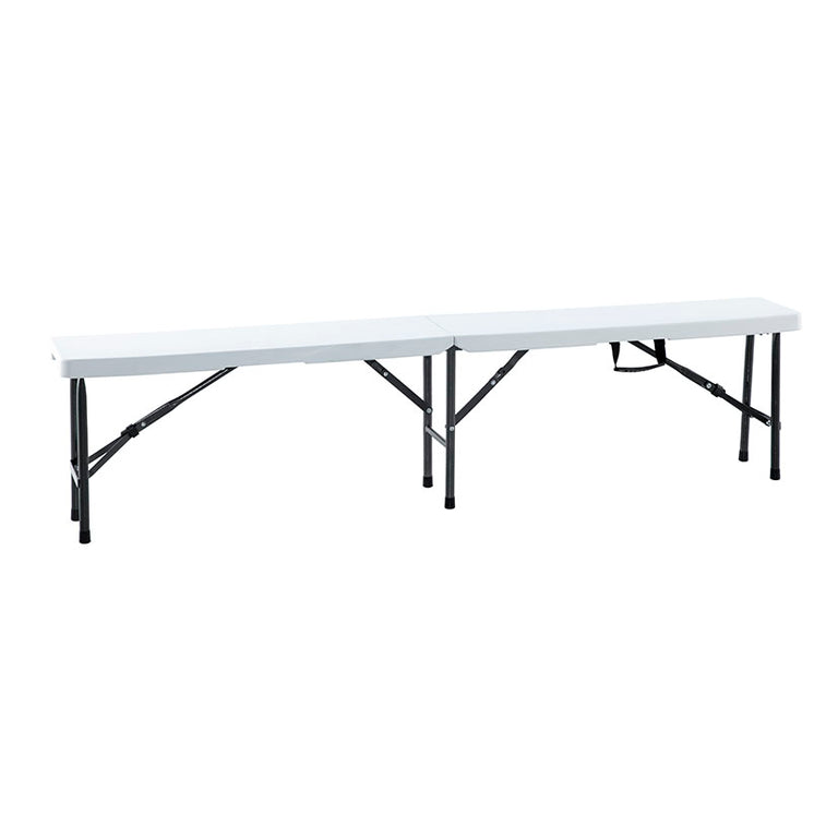 Banco plegable alargado de 180 cm para camping o eventos exteriores