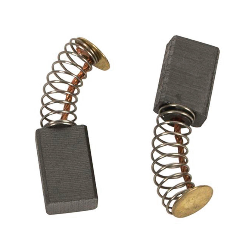Pareja de escobillas de carbón con muelles y terminales de latón para motor de taladro RATIO