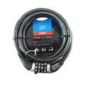 Candado de cable EHL con combinación de 4 dígitos, cable de acero de 8mm x 150cm para bicicletas y patinetes eléctricos.