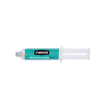 Jeringuilla de adhesivo epoxi RATIO 14 ml con doble émbolo y cuerpo transparente