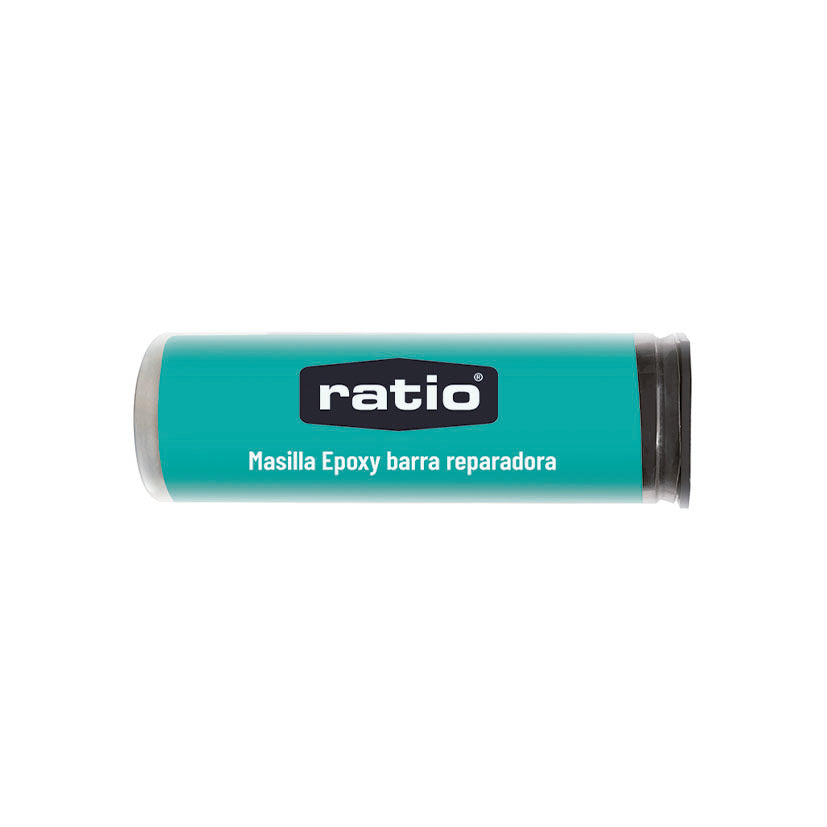 Barra de masilla epoxy reparadora RATIO de color gris para reparaciones rápidas en 5 minutos.