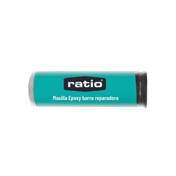 Barra de masilla epoxy reparadora RATIO de color gris para reparaciones rápidas en 5 minutos.