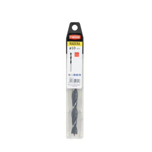 Blíster individual de broca para madera RATIO de 10 mm de diámetro para uso profesional