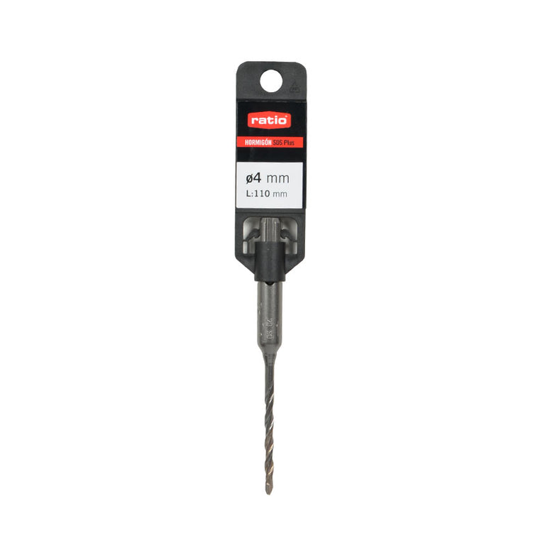Broca para hormigón SDS-Plus RATIO de 4mm de diámetro y 110mm de longitud