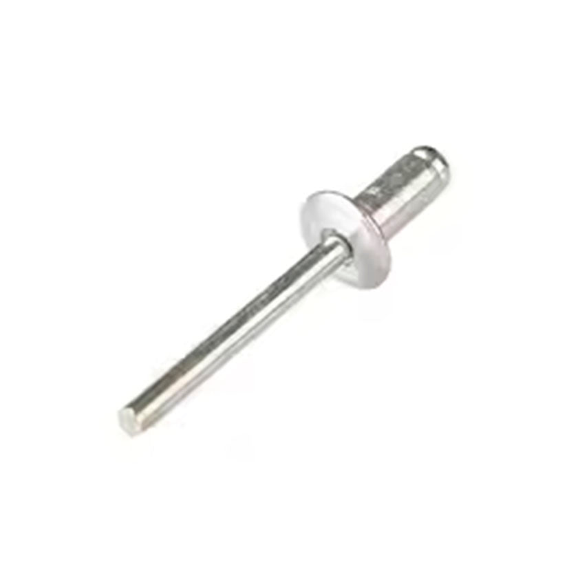 Remache de aluminio con cabeza ancha y vástago de acero para fijación mecánica