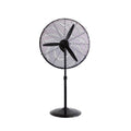 Ventilador industrial de pie HABITEX VIPS-180 negro con hélices de aluminio y base redonda estable