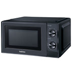 Microondas mecánico HABITEX CM20LN color negro con mandos giratorios y ventana frontal