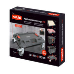 Caja del producto plataforma rodante RATIO 7710H mostrando sistema modular y capacidad de carga de 135kg.