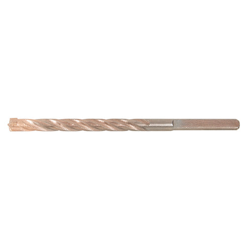 Broca para pared profesional RATIO ProSeries con punta de metal duro 4Z y mango de tres planos antideslizante.