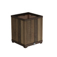 Maceta Cuadrada Keter Deco 45,5cm Efecto Madera con Riego