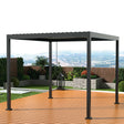 Pérgola Bioclimática de Aluminio 3x3m - Gris Antracita