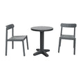 CONJUNTO IVY - MESA + 2 SILLAS ANTRACITA