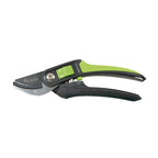 Tijera de poda tipo yunque LISTA 7515 de 21,5 cm con mango ergonómico verde y negro y cuchilla de acero SK5.