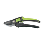 Tijera de poda tipo yunque LISTA 7515 de 21,5 cm con mango ergonómico verde y negro y cuchilla de acero SK5.