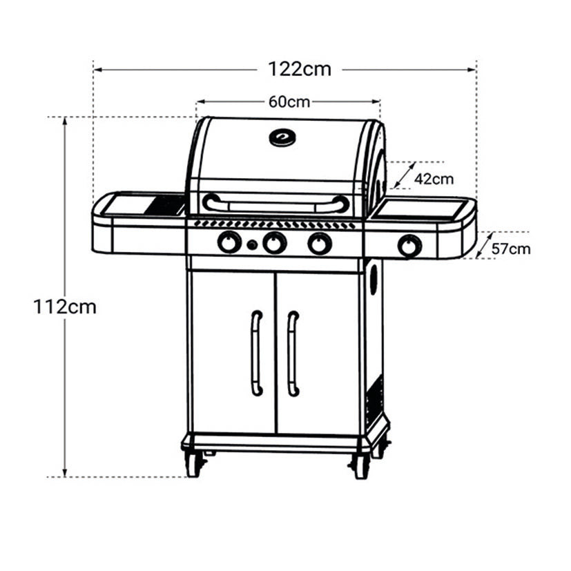 Módulos Conjunto Cook'in Garden Fidgi -sin Marca — Barbacoas y Hornos