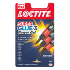 Blíster Loctite Super Glue-3 Power Gel Mini Trio 3x1g adhesivo flexible antigoteo