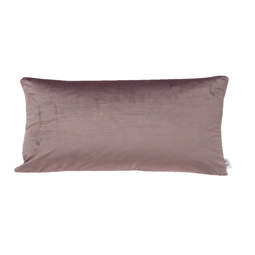 Cojín decorativo rectangular 30x50 cm color visón suave para sofá o dormitorio.
