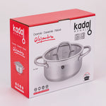 Caja de presentación cacerola Kadal Alejandra Inox Premium apta para inducción y gas.