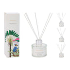 Set de ambientador Mikado Benarzo con caja decorativa ilustrada y frasco de 80ml para hogar