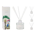 Set de ambientador Mikado Benarzo con caja decorativa ilustrada y frasco de 80ml para hogar