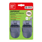 Pack de 2 trampas para ratones SwissInno SuperCat fabricadas con plástico reciclado