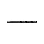 Broca helicoidal IZAR 1001 de acero rápido HSS negro con punta rectificada para metal.