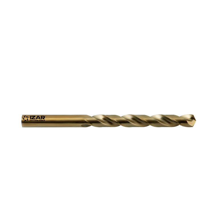 Broca para metal IZAR 1006 HSS-CO con aleación de cobalto al 5% y acabado bronceado.