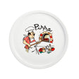 Pack 6 Platos Pizza Porcelana Decorado Chef 30 cm