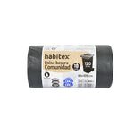 Bolsa de basura Habitex Comunidad 120 litros 85x105 cm material 100% reciclado antigoteo