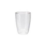 Vaso térmico de borosilicato doble pared diseño estriado 350 ml set de 2 unidades