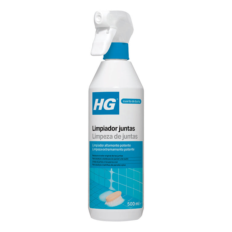 Botella de spray HG Limpiador de Juntas de 500ml para limpieza potente de azulejos y baldosas