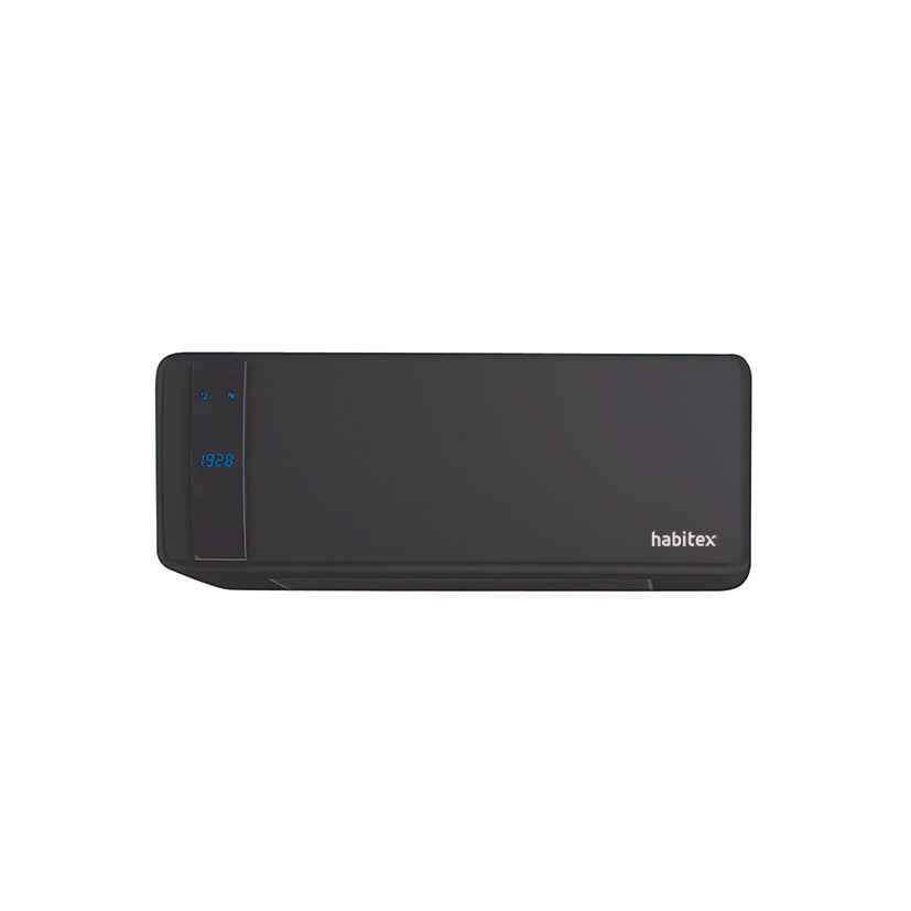 Calefactor split cerámico Habitex E4392 color negro diseño moderno para pared